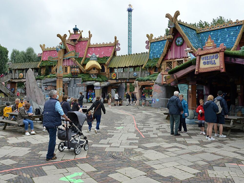 De ingang van pretpark Plopsaland in De Panne